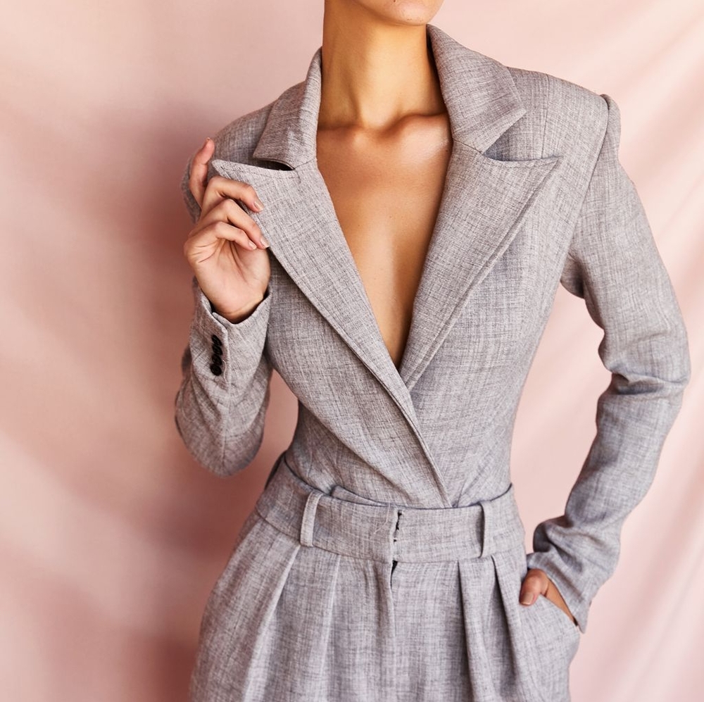House of CB blazer bodysuit